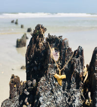 Load image into Gallery viewer, Shark Tooth necklace, large, gold filled