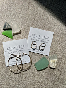 Everyday, gold filled hoop earrings