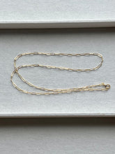 Load image into Gallery viewer, Sunrise, 18&quot; Paper Clip Chain, gold filled
