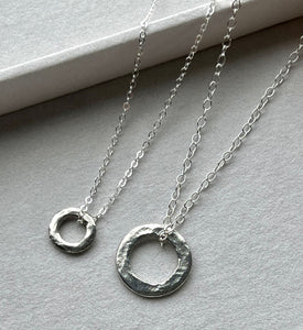 Harmony Circle, sterling, 16" - 18"