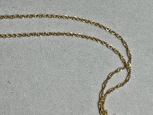 Firefly, 18" Double Rope Chain, gold filled