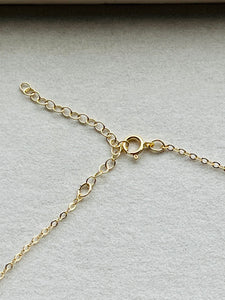Hope necklace, gold filled cross, 16”-18”